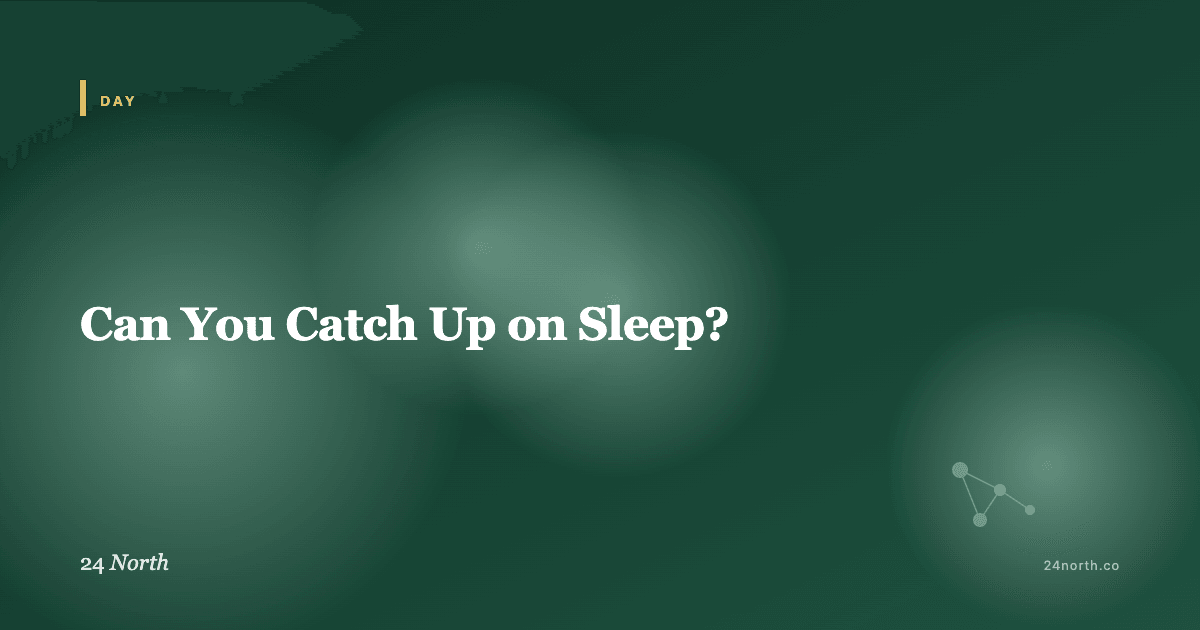 Can You Catch Up on Sleep? — 24 North illustrated guide