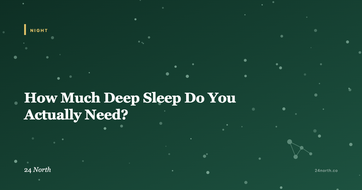 How Much Deep Sleep Do You Actually Need? — 24 North illustrated guide