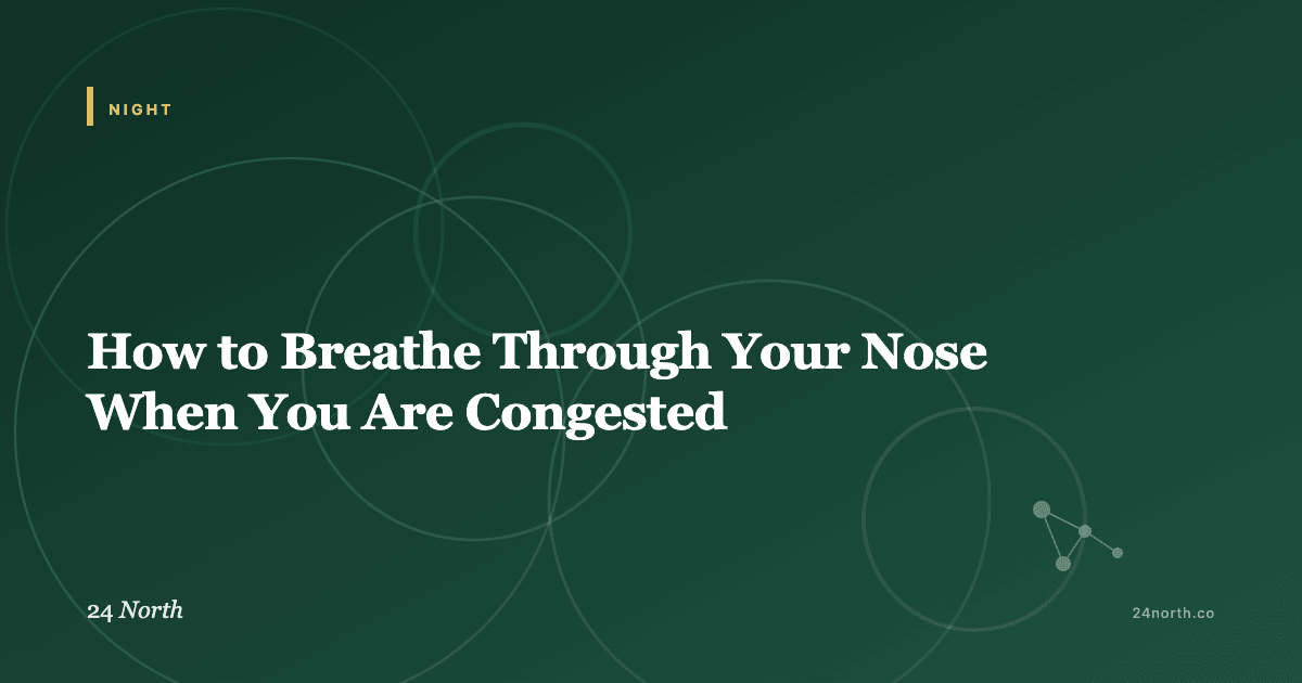 How to Breathe Through Your Nose When You Are Congested — 24 North illustrated guide