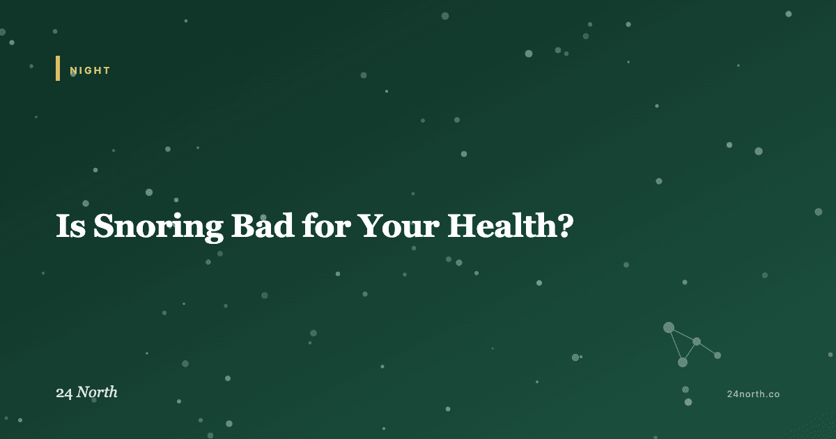 Is Snoring Bad for Your Health? — 24 North illustrated guide
