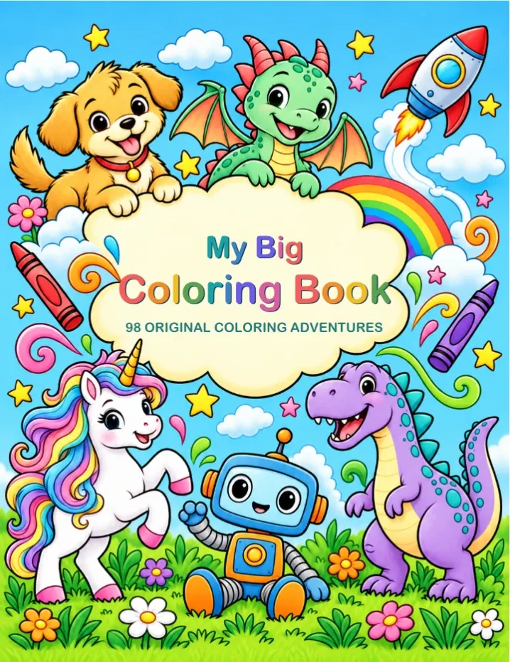 The cover of My Big Coloring Book